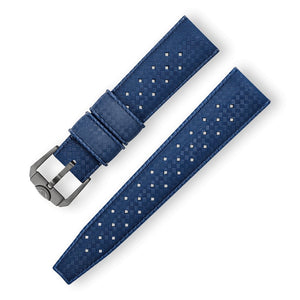 SQUALE STRAP - Blue Homage Tropic Rubber Strap 22mm - The Independent Collective CINHTRBL22 - 3