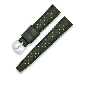 SQUALE STRAP - Olive Green Homage Tropic Rubber Strap 20mm - The Independent CollectiveSQUALE STRAP - Olive Green Homage Tropic Rubber Strap 20mm 