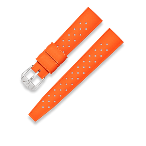 SQUALE STRAP - Orange Homage Tropic Rubber Strap 20mm - The Independent CollectiveSQUALE STRAP - Orange Homage Tropic Rubber Strap 20mm 