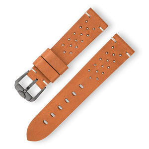 SQUALE STRAP - Perforated Vintage Leather Strap 22mm - The Independent Collective CINU1565CM - 3