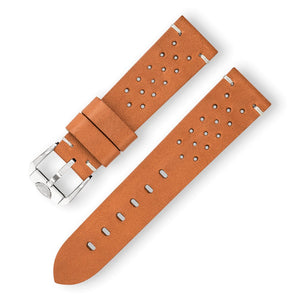 SQUALE STRAP - Perforated Vintage Leather Strap 22mm - The Independent Collective CINU1565CM - 1
