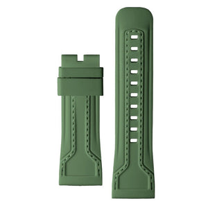 Green Rubber with Green Stitch - The Independent Collective SF - STRAPS - 143
