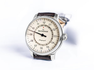 MeisterSinger: Perigraph 38mm Ivory - The Independent Collective BM1103MIL