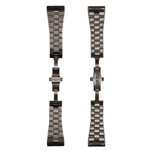 PVD GUN METAL STAINLESS STEEL BRACELET - The Independent Collective SF - METAL STRAP - 002