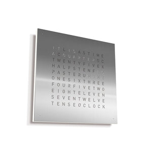 Qlocktwo Earth 45 Brushed Stainless Steel - The Independent Collective QT4AUFCENSS