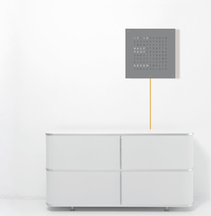 Qlocktwo Earth 45 Powder Coated Steel - The Independent Collective qt4engpc