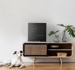 Qlocktwo Earth 45 Powder Coated Steel - The Independent Collective QT4FCENBLPC