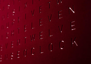 Qlocktwo Classic Red Velvet - The Independent Collective