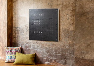 Qlocktwo Earth 90 Creators Edition Metamorphite - The Independent Collective LG4ENMM