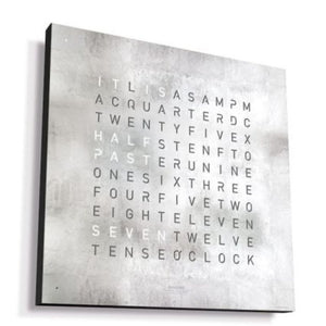 Qlocktwo Earth 45 Creators Edition Platinum - The Independent Collective