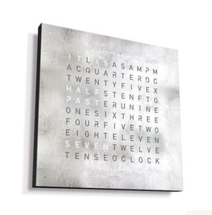 Qlocktwo Earth 45 Creators Edition Platinum - The Independent Collective
