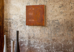 Qlocktwo Earth 45 Creators Edition Rust - The Independent Collective QT4ENRT - 2