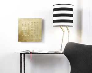 Qlocktwo Earth 45 Creators Edition Silver & Gold - The Independent Collective QT4FCENSG