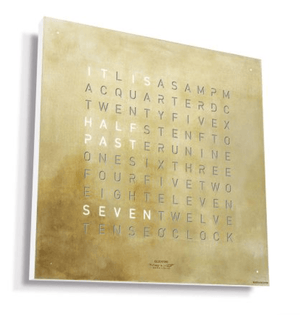 Qlocktwo Earth 45 Creators Edition Silver & Gold - The Independent Collective QT4FCENSG