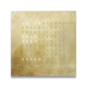 Qlocktwo Earth 45 Creators Edition Silver & Gold - The Independent Collective QT4FCENSG