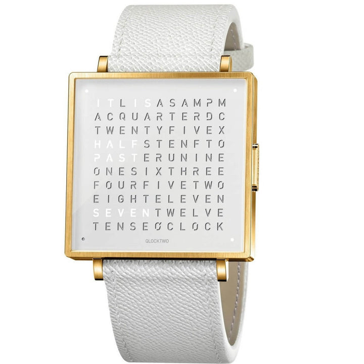 Qlocktwo Watch Yellow White - The Independent Collective