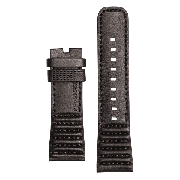 Ribbed Black Leather : M2/01 - The Independent Collective Watches