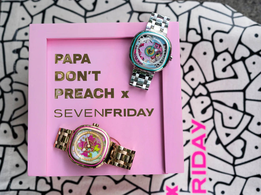 SEVENFRIDAY C1/01 Papa Don’t Preach Silver Leopard - The Independent Collective