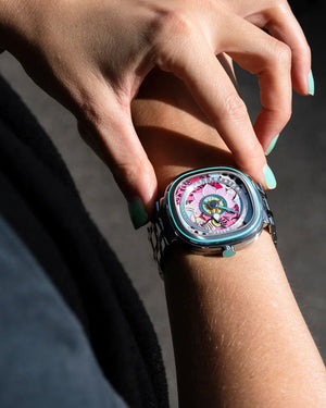 SEVENFRIDAY C1/01 Papa Don’t Preach Silver Leopard - The Independent Collective C1/01