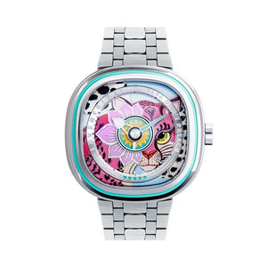 SEVENFRIDAY C1/01 Papa Don’t Preach Silver Leopard - The Independent Collective C1/01