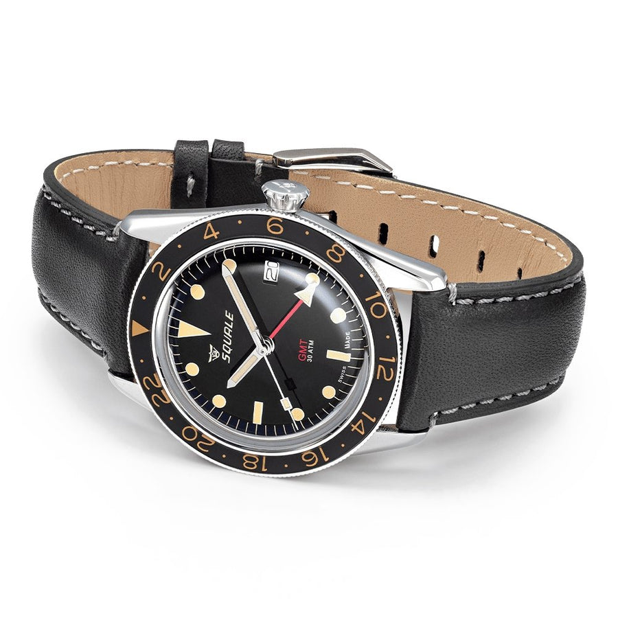 Squale Sub 39 Vintage GMT Black - The Independent Collective