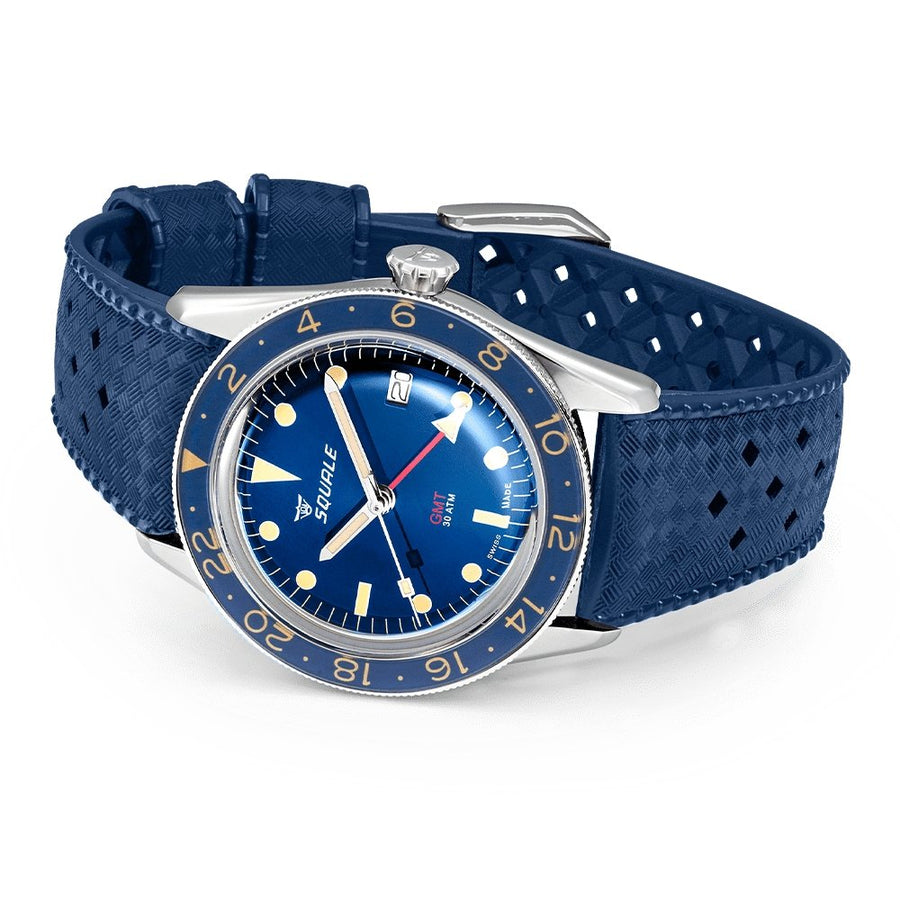 Squale Sub 39 Vintage GMT Blue - The Independent Collective