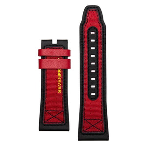 STRAP, Leather and Racing Harness, Black and Red P3C/04 - The Independent Collective SF STRAP 101