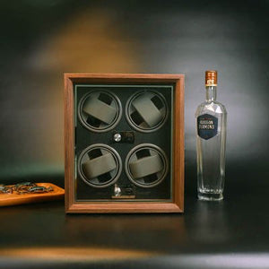 The Walnut 4 Watch Winder - The Independent Collective PWW898