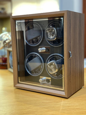The Walnut 4 Watch Winder - The Independent Collective PWW898