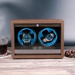 The Walnut Two Watch Winder - The Independent Collective