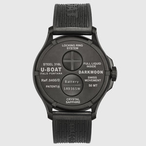 Uboat Darkmoon 44mm Black PVD Red - The Independent Collective 8466/b