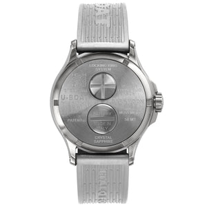 Uboat Darkmoon 44mm Steel White - The Independent Collective 9542/a