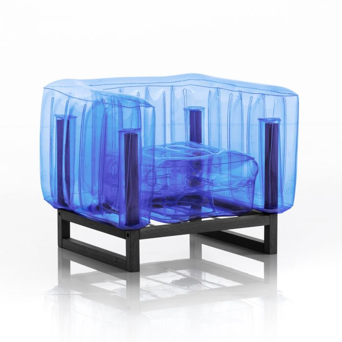 Yomi Armchair Blue Crystal - The Independent Collective